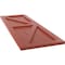 Ekena Millwork True Fit PVC Two Equal Panel Farmhouse Fixed Mount Shutters w/Z-Bar, Colorful Leaves, 12W x 76H, PR TFP102FH12X076CL - alternate 9